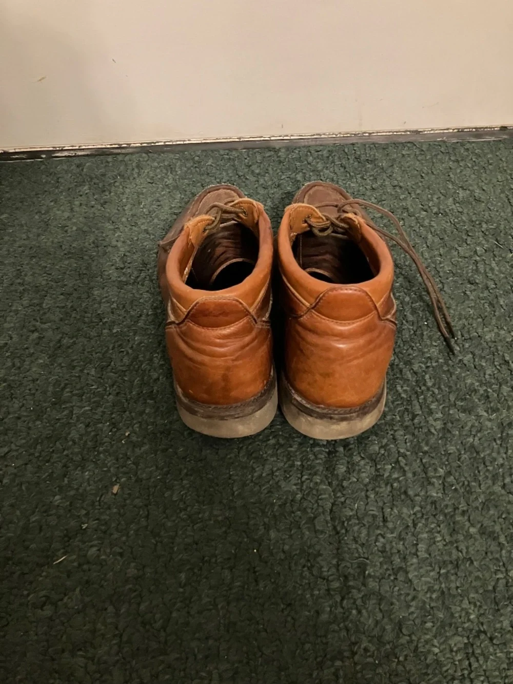 Lot Of (2) WC Russell Moccasin Co boots 9.5 D Berlin Wisconsin USA W C